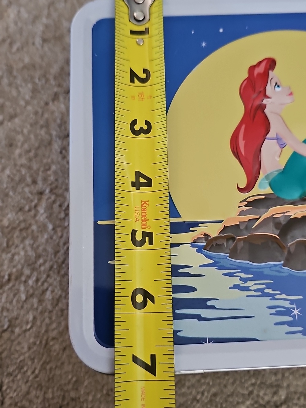The Little Mermaid Ariel Metal Lunchbox - Blue & Yellow - Picture 8 of 9